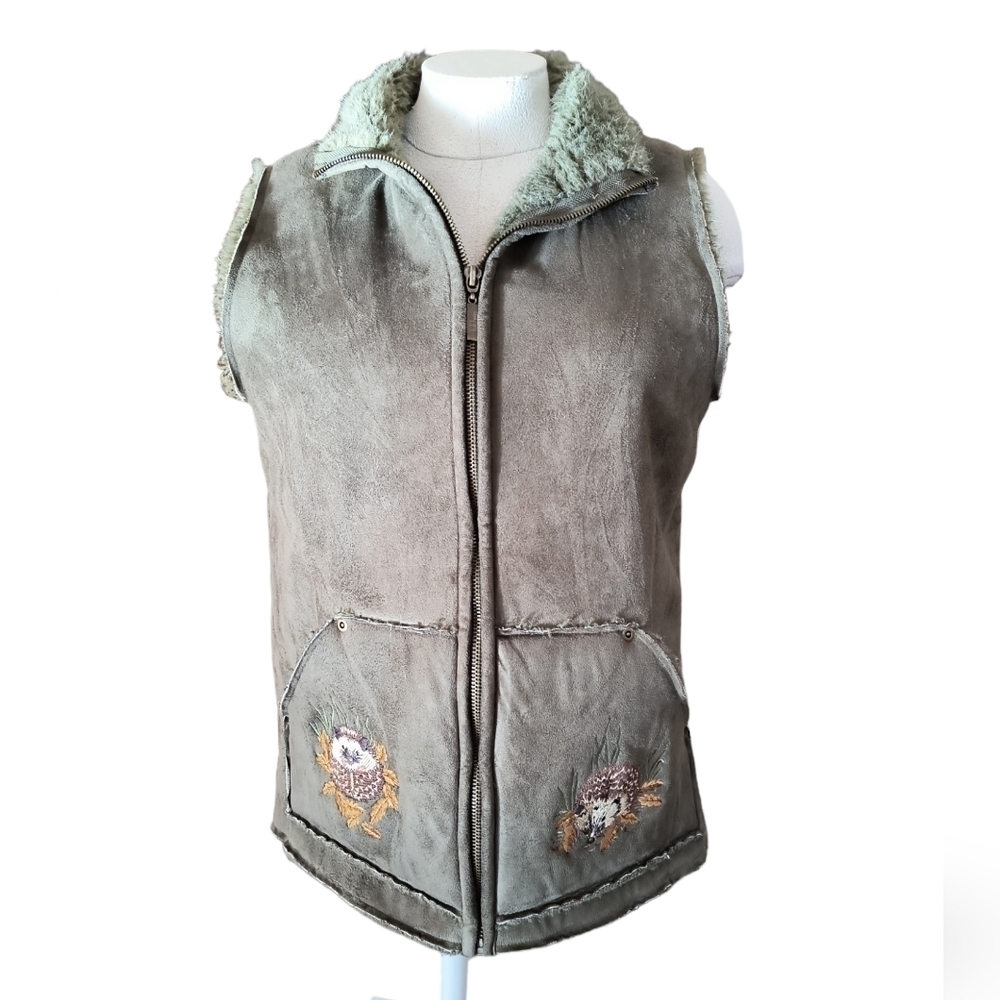 Tulchan Faux Fur Lined Vest Size S